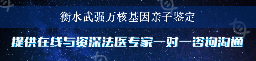 衡水武强万核基因亲子鉴定